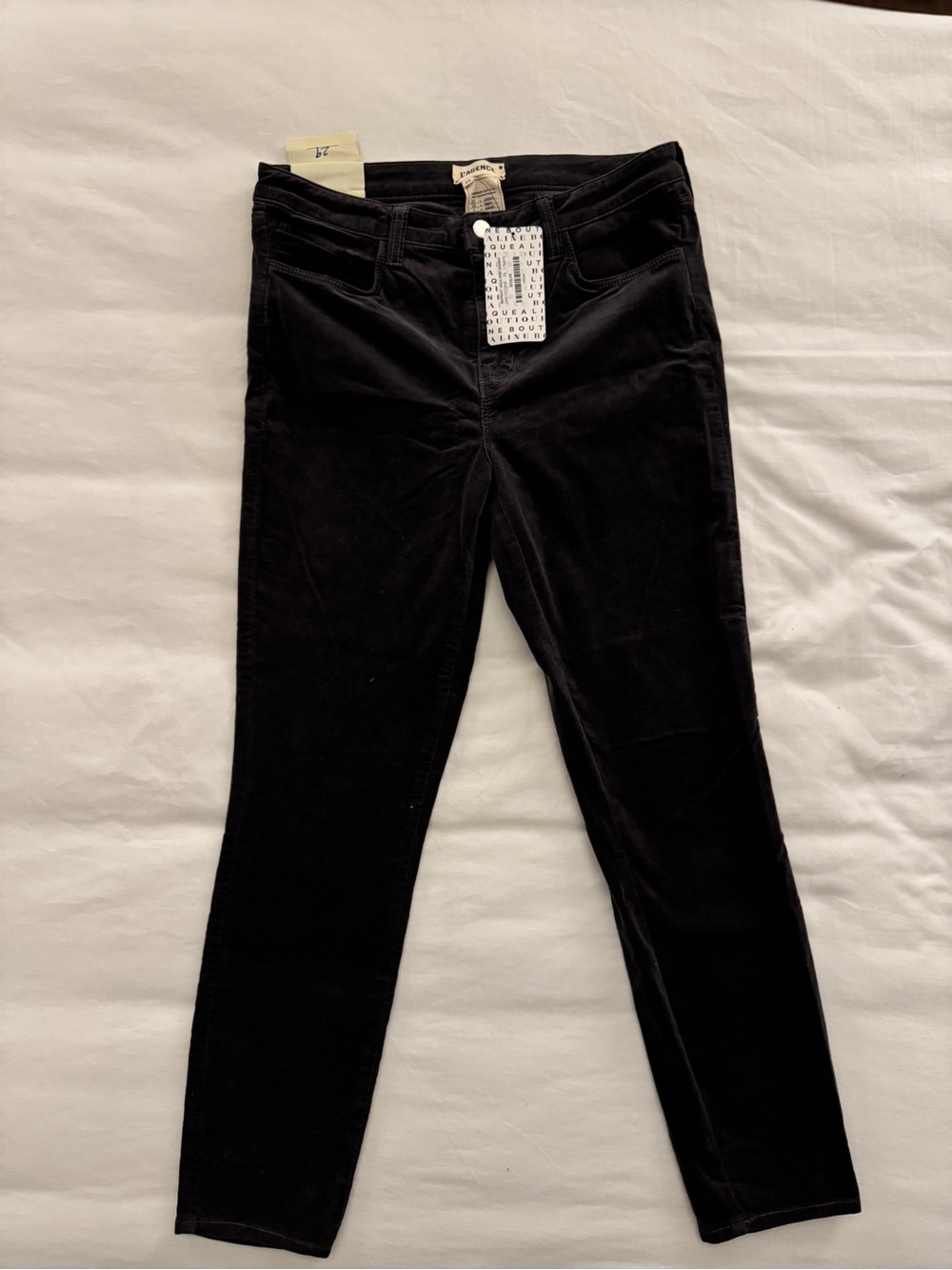 L'AGENCE Black Skinny Jeans - Slim Stretch Fit